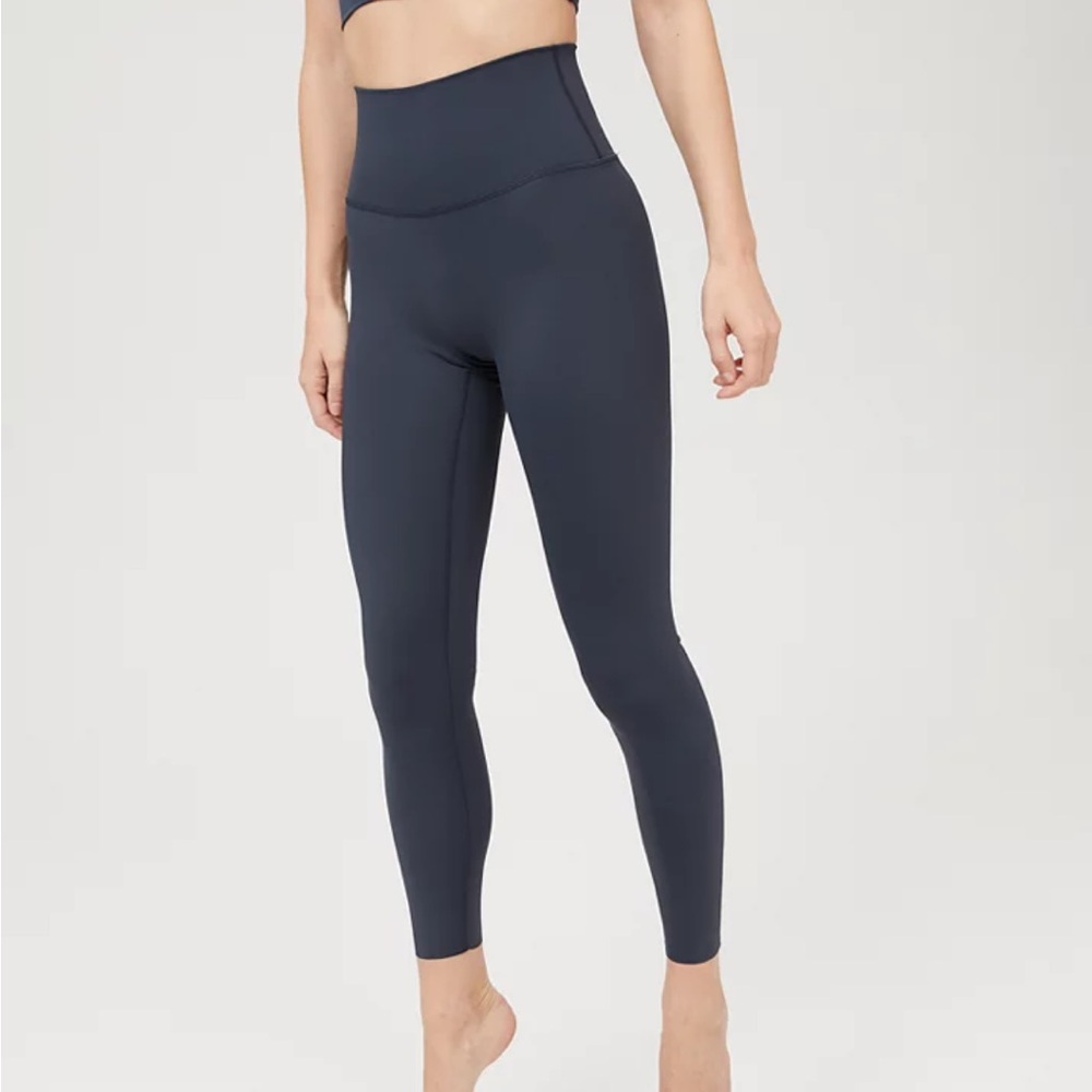 Aerie Offline Goals high waisted 7/8 leggings navy blue EUC